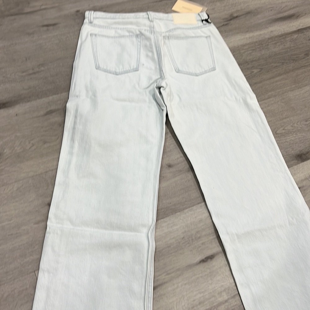 Grlfrnd Brooklyn high rise straight jeans in zuma 28 - Picture 9 of 12